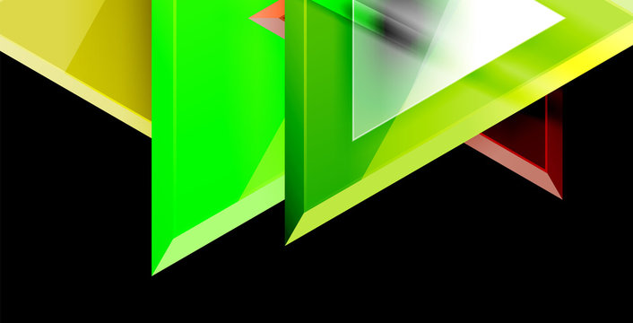 3d triangular vector minimal abstract background design, abstract poster geometric design