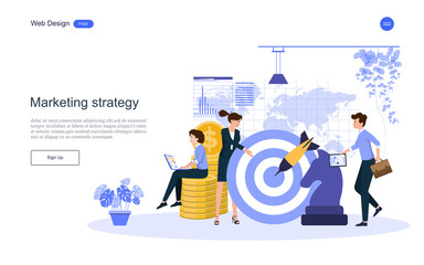 Idea concept for business analysis and brainstorm teamwork, creative innovation, consulting, financial report and project management strategy. Vector illustration.