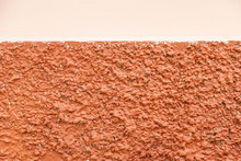 Colorful Two Tone Orange Squash Wall For Background.