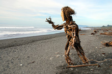 Sculpture Made Of Driftwood 