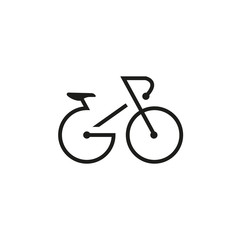 Wall Mural - bicycle line icon. isolated drawing for use as an icon, logo, identity, in web and application desig