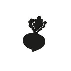 Wall Mural - beet silhouette icon. isolated drawing for use as an icon, logo, identity, in web and application de
