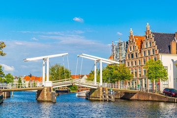 Poster - Gravestenenbrug in Haarlem, Netherlands