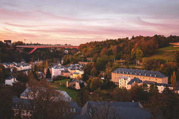 Wall Mural - The city of Luxembourg