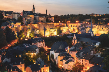 Poster - Wonderful view over the old city of Luxembourg