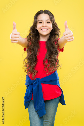 Perfect Curls Kid Cute Face With Adorable Curly Hairstyle