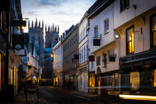 View Of York Old City In The Twilight, England