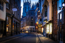 View Of York Old City In The Twilight, England