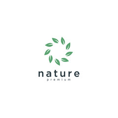 Poster - Environmental leaves icon. Vector eco icon
