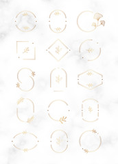 Canvas Print - Minimal botanical badge design