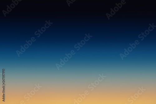 orange to blue gradient sky Poster Mural XXL