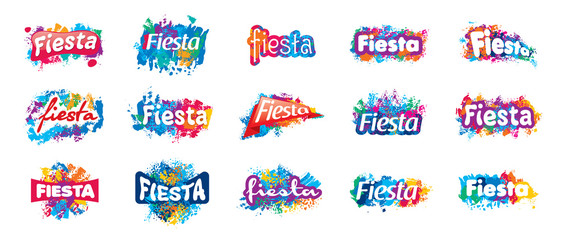 Abstract logo for the Fiesta. Vector illustration