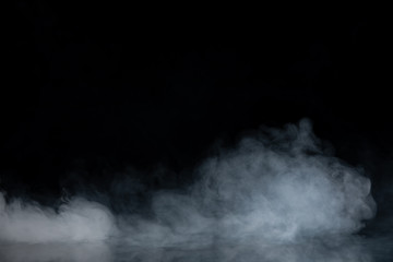 Wall Mural - Abstract Smoke on black Background