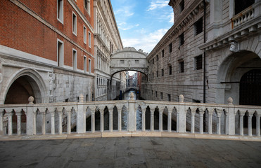 Wall Mural - Beautiful view of the canal of Venice in daylight 