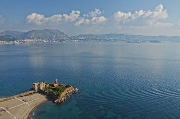 View of the Italian coast near Naples