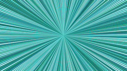 Poster - Turquoise psychedelic abstract striped star burst background design - vector explosive illustration
