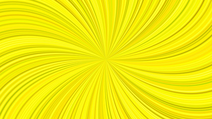 Poster - Yellow hypnotic abstract spiral ray stripe background - vector graphic