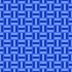 Poster - Abstract repeating square pattern design background - blue vector illustration