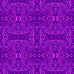 Poster - Purple seamless psychedelic geometrcial spiral stripe pattern background - vector curved burst illustration