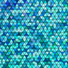 Poster - Geometrical abstract low poly triangle pattern background template design