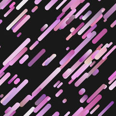Poster - Pink abstract seamless gradient diagonal rounded stripe pattern background - trendy vector graphic design