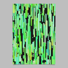 Poster - Green trendy abstract gradient vertical rounded stripe pattern poster background template - vector stationery graphic