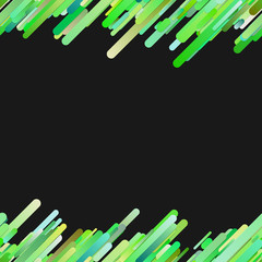 Poster - Green abstract repeating trendy diagonal gradient stripe pattern background - vector border graphic