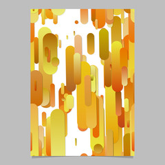 Poster - Orange trendy abstract gradient rounded stripe pattern flyer background - vector stationery template illustration