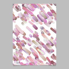 Poster - Pink trendy gradient diagonal rounded stripe pattern brochure background template - vector stationery graphic design