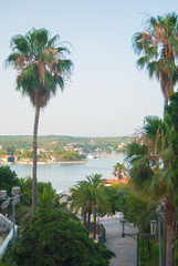 Wall Mural - View of the city of Mahon of Menorca one of the Balearic islands