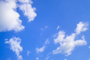 typical beautiful blue sky clouds background