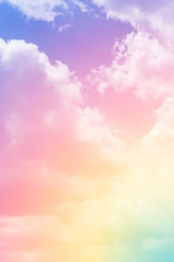Wall Mural -  cloud background with a pastel colour