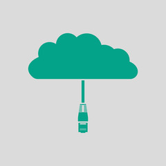 Wall Mural - Network Cloud Icon