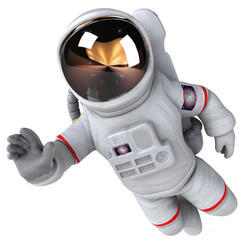fun astronaut - 3d illustration