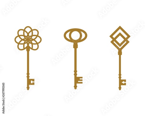 Fotomural key icon vector illustration