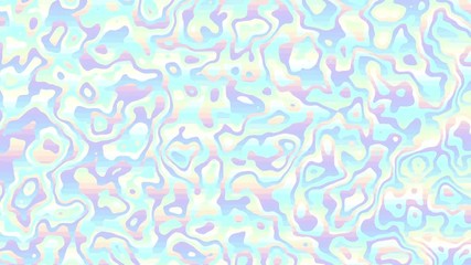 Poster - Moving random wavy texture. Psychedelic animated background. Looping footage.