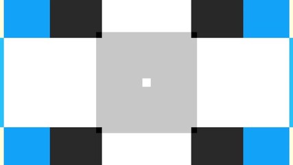 Poster - Moving and transforming abstract geometric footage. Looping video.