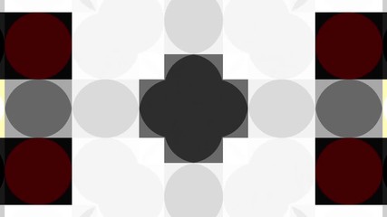 Poster - Moving and transforming geometric shapes. Looping footage.