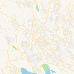  Empty vector map of Villa Nueva, Guatemala