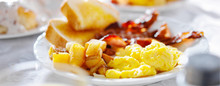 Breakfast With Eggs Bacon And Hashbrowns Panorama