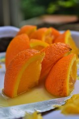 Wall Mural - oranges in a bowl