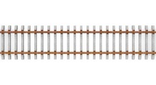 Train Tracks Isolated 3D Rendering