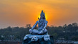Hindu God shiva meditation statue Rishikesh utrakhand india