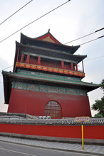Beijing Drum Tower Was Built In 1539 For The Purpose Of Announcing The Time, Beijing, China.