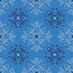 Fototapete - Vintage, seamless wallpaper. Decorative pattern. Vector illustration