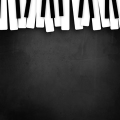 Beautiful retro music background with piano, illustration