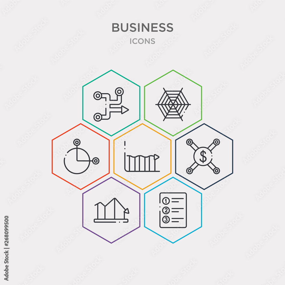 เวกเตอร์ Stock simple set of numbe information, loss chart, centralized ...