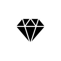 Wall Mural - diamond, jewelry symbol icon vector