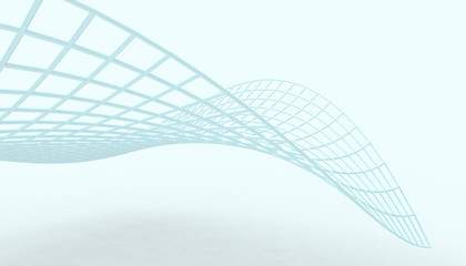 Aufkleber - Internet Technology and connectivity and Modern Art  pastel Blue scene on background