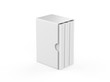 © devrawat21 - Blank boxed book set mock up template on isolated white background, ready for your design presentation, 3d illustration